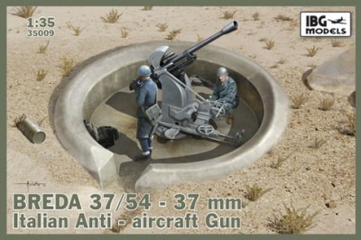 IBG Models 35009 Breda 37/54 37mm Italian Anti-aircraft Gun 1/35