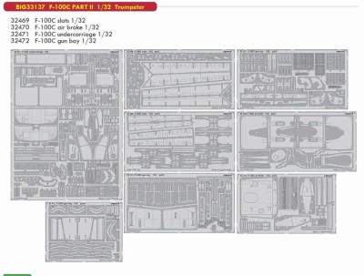 Eduard BIG33137 F-100C PART II (TRUMP) 1/32