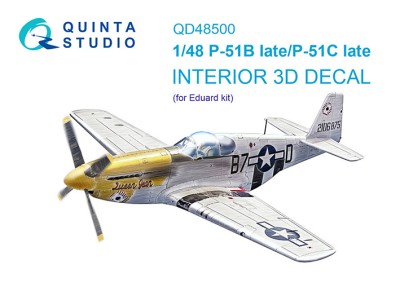 Quinta Studo QD48500 P-51B late/P-51C Late (Eduard) 1/48