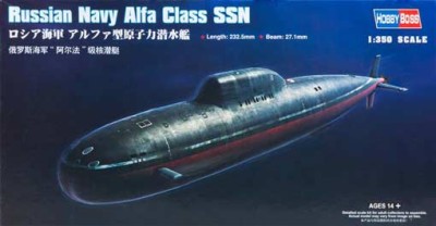 Hobby Boss 83528 Подводная лодка Russian Navy Alfa Class SSN 1/350