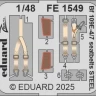 Eduard FE1549 Bf 109E-4/7 seatbelts STEEL (TAM) 1/48
