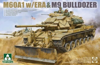 Takom 2142 M60A1 w/ERA&amp;M9 dozer 1/35