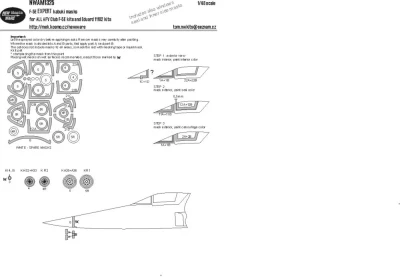 New Ware NWA-M1325 Mask F-5E EXPERT (AFV) 1/48