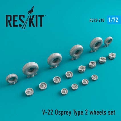 Reskit RS72-0218 V-22 Osprey Type 2 wheels (HAS/ITA) 1/72
