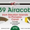 Dk Decals 72117 P-39 Airacobra from Aleutian Isl.to Panama C. 1/72
