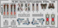 Eduard FE883 Harrier T.4/T.8 seatbelts STEEL 1/48