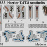 Eduard FE883 Harrier T.4/T.8 seatbelts STEEL 1/48
