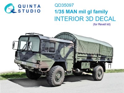 Quinta Studio QD35097 MAN mil gl (Revell) 1/35