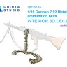 Quinta studio QD35135 Немецкая патронная лента с металлическими звеньями под патрон 7.92 ВМВ (для всех моделей) 1/35