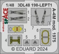 Eduard 3DL48198 A-4M mod. 1975 SPACE (MAGIC F.) 1/48