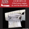 Aims AIMS32P005 Messerschmitt Bf-109G-10 lower engine plug and cowl (designed to be used with Revell kits) 1/32