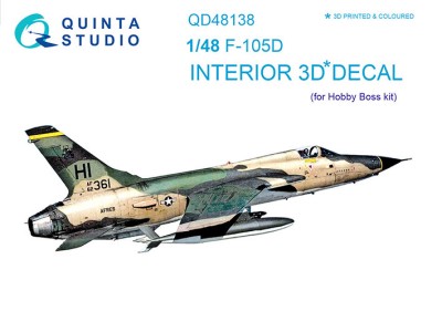 Quinta studio QD48138 F-105D (для модели HobbyBoss) 1/48