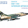 Quinta studio QD48138 F-105D (для модели HobbyBoss) 3D Декаль интерьера кабины 1/48