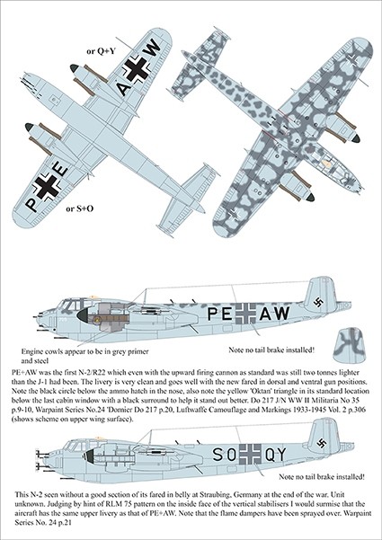 Aims AIMS48D033 Dornier Do-217N-2/R22 1/48