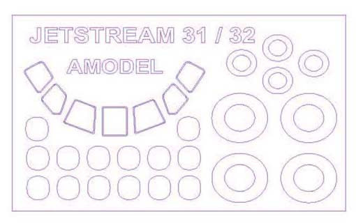 KV Models 72600 JetStream 31/32 (AMODEL #72238,#72262/SOVA-M #SVM-72007,#SVM-72010) + маски на диски и колеса AMODEL/SOVA-M 1/72