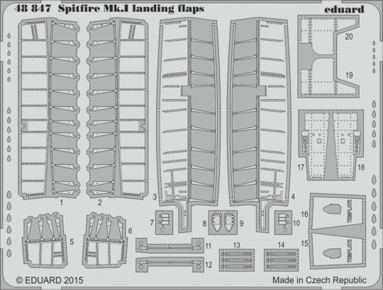 Eduard 48847 Spitfire Mk.I landing flaps 1/48