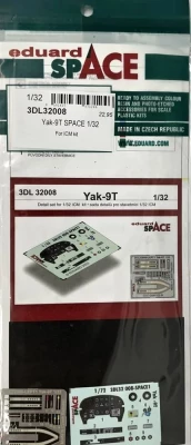 Eduard 3DL32008 Yak-9T SPACE (ICM) 1/32