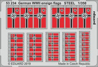 Eduard 53234 SET 1/350 German WWII ensign flags STEEL