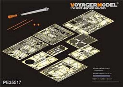 Voyager Model PE35517 WWII German BergePanther Ausf.D w/37mm FlaK37?Gun barrel Includ?(For HOBBY BOSS 82492) распродажа 1/35