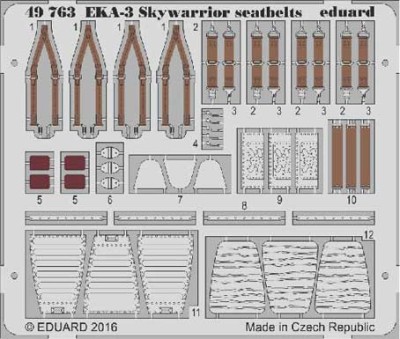 Eduard 49763 EKA-3 Skywarrior seatbelts1/48