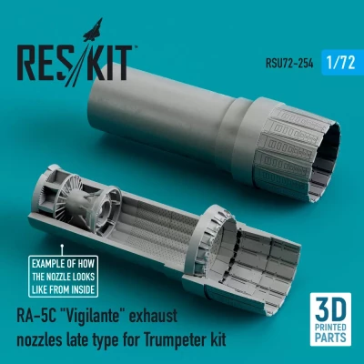 Reskit U72254 RA-5C 'Vigilante' exhaust nozzles late type 1/72
