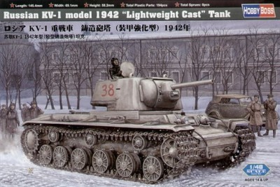 Hobby Boss 84814 Танк Russia KV-1 model 1942 (Hobby Boss) 1/48