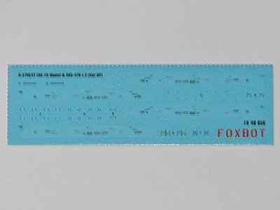Foxbot Decals FBOT48056 Soviet Missile R-27ER/ET (AA-10 Alamo) &amp; AKU-470 Stencils (Var.2) 1/48