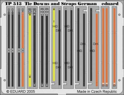 Eduard TP513 German Tie Down and Straps