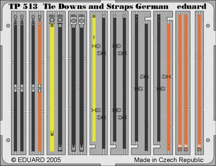 Eduard TP513 German Tie Down and Straps