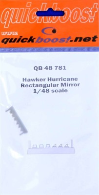 QuickBoost QB48781 Hawker Hurricane rectangular mirror 1/48