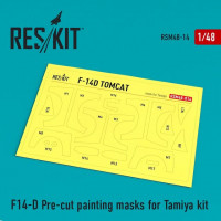 Reskit RSM48-0014 F-14D Pre-cut painting masks for Tamiya Kit Tamiya 1/48