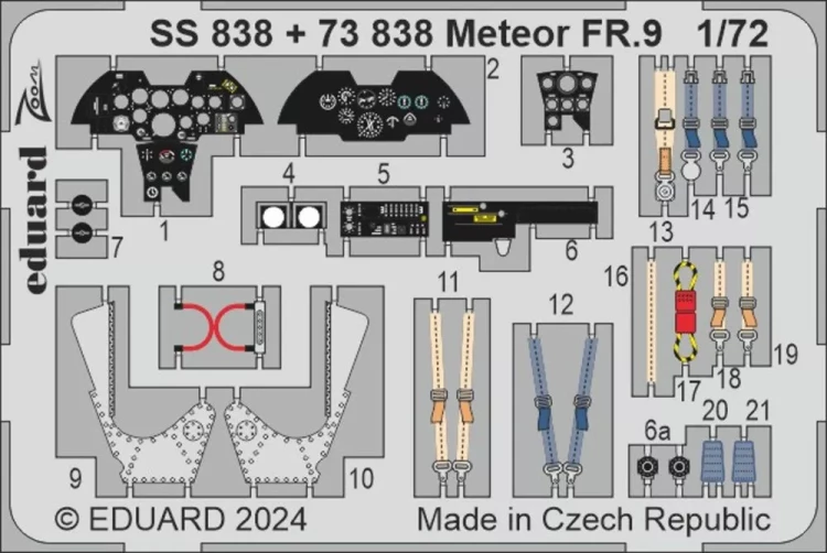 Eduard SS838 Meteor FR.9 (AIRF) 1/72