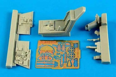 Aires 7292 Bf- 109E-3/E-4 cockpit set 1/72