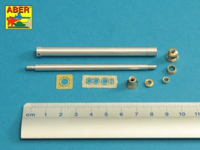 Aber 35 L-248 Barrel for German 8,8cm Kw.K 43/3 L/71 (two part) gun used on Sd.Kfz.182 King Tiger Porsche Turret-late (designed to be used with Hobby Boss kits) 1/35