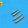 Aber A32003 Set of 4 German barrels tips for 7,92 mm MG.17 aircraft machine guns. A mainstay fixed machine gun in German built aircraft (many of which were sold to other countries) well before World War II, by 1940 it was starting to be replaced with heav