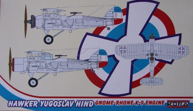 Kora Model 72156 Hawker Yugoslav Hind (Gnome-Rhone K-9 Engine) 1/72