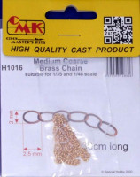 CMK H1016 Medium Coarse Brass Chain for 1/35 & 1/48 (30cm)
