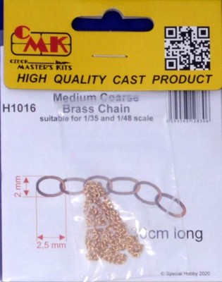 CMK H1016 Medium Coarse Brass Chain for &amp; (30cm)
