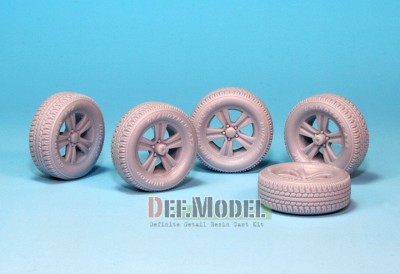 DEF Model DW35021 Колеса для пикапов, джихад-мобилей, широкие на литых дисках 1:35