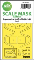 Art Scale 200-M24001 Supermarine Spitfire Mk.IXc one-sided express self-adhesive masks 1/24