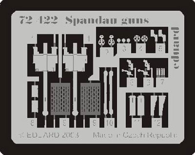 Eduard 72422 1/72 Spandau Guns WWI
