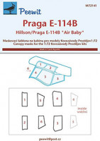 Peewit PW-M72141 1/72 Canopy mask Praga E-114B Air Baby (AZ MODEL)