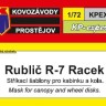 Kovozavody Prostejov EX063 Canopy & wheel mask R-7 Racek 1/72