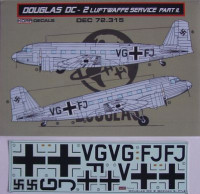 Kora Model DEC72315 Douglas DC-2 Luftwaffe (MPM) Part II. декали декали 1/72