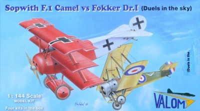 Valom 14421 Duels in the sky Sopwith F.1 vs Fokker Dr.I 1/144