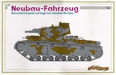 Dragon 6666 Neubau-Fahrzeug Rheinmetall-Fahrgestell und Krupp-Turm 1/35