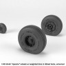 Armory ARAW48331 Boeing/Hughes AH-64 Apache wheels with weighted tires/tyres, spoked hubs, universal 1/48