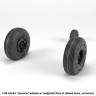 Armory ARAW48331 Boeing/Hughes AH-64 Apache wheels with weighted tires/tyres, spoked hubs, universal 1/48
