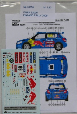 Reji Model 43055 Fabia S2000 Rally Finland 2009 - Hanninen 1/43