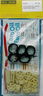 Reji Model 077 Ford Focus WRC 03 EuroOil Rally Pri­bram 2004 1/24